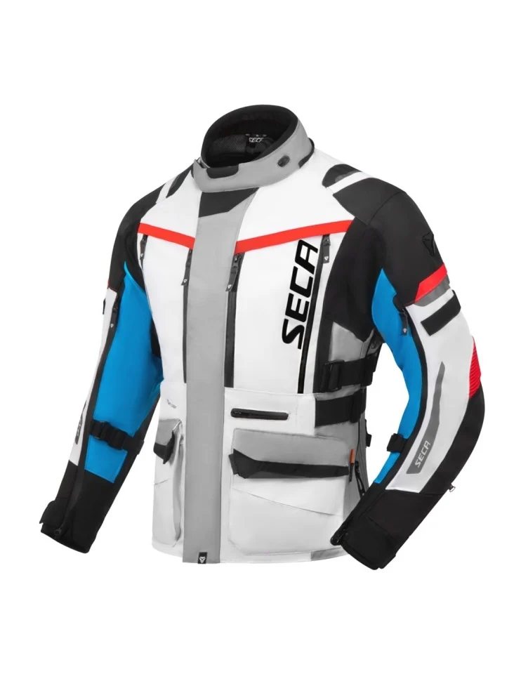 ECHIPAMENTE - Geaca moto SECA Arrakis III Grey/Blue/Red