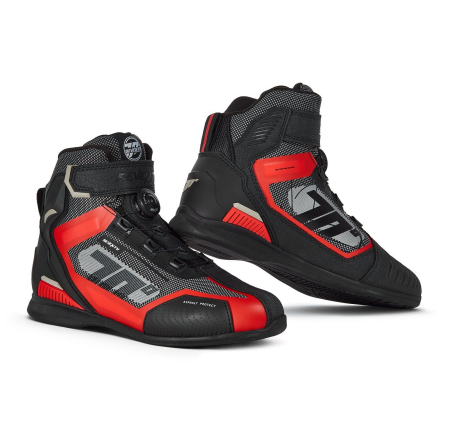 ECHIPAMENTE - Ghete (cizme) moto Racing Unisex Seventy model SD-BR3 Veloce Pro culoare: negru/rosu