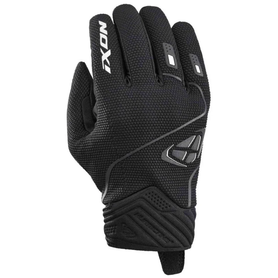 MANUSI MOTO - Manusi barbati Roadster vara Ixon model Hurricane 2 MS culoare: negru/alb – degete tactile
