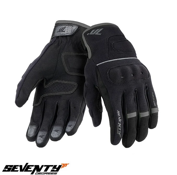 MANUSI MOTO - Manusi barbati Urban vara Seventy model SD-C54 negru/gri - degete tactile