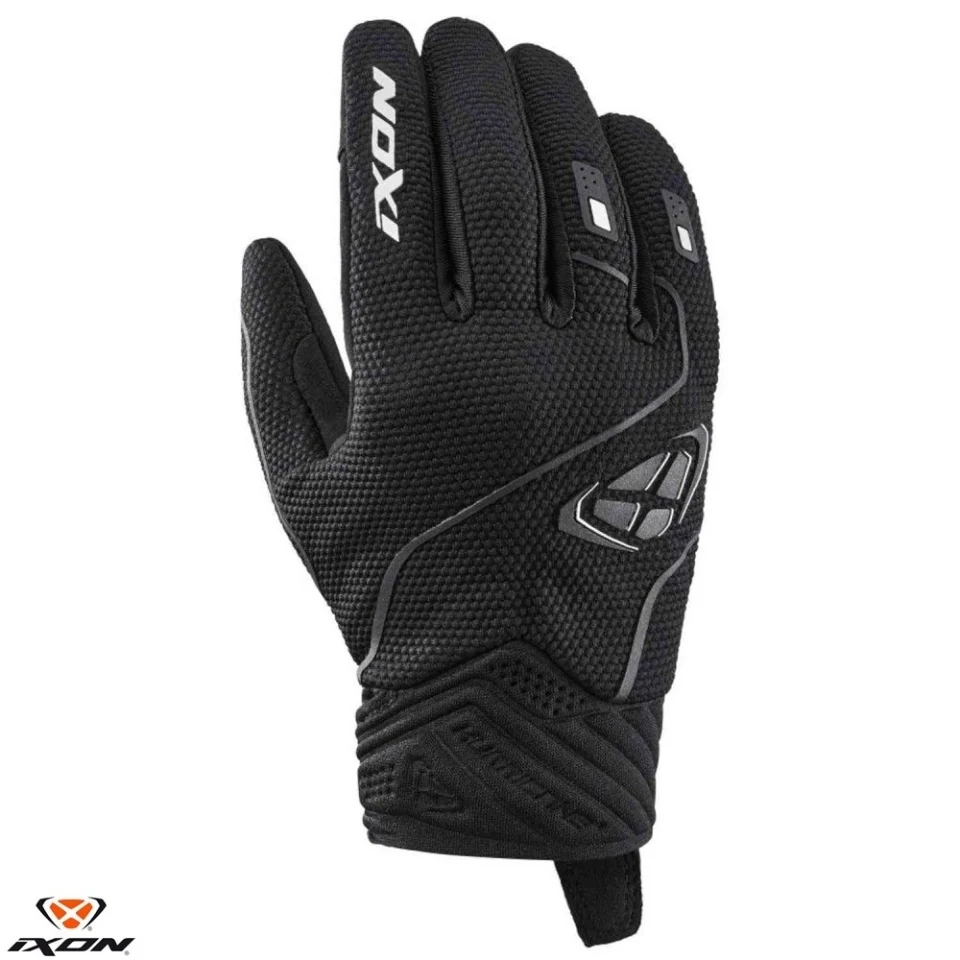 MANUSI MOTO - Manusi femei Roadster vara Ixon model Hurricane 2 LS culoare: negru/alb - degete tactile