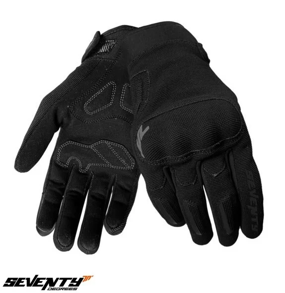 MANUSI MOTO - Manusi femei Urban vara Seventy model SD-C42 Asphalt culoare: negru/gri - degete tactile