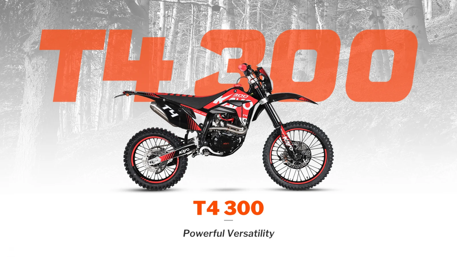 KAYO - Motocicleta enduro T4 ENDURO 300