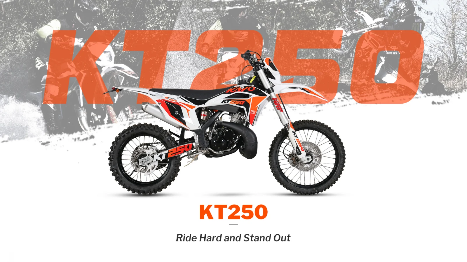 KAYO - Motocicleta offroad KT250 - 2 timpi