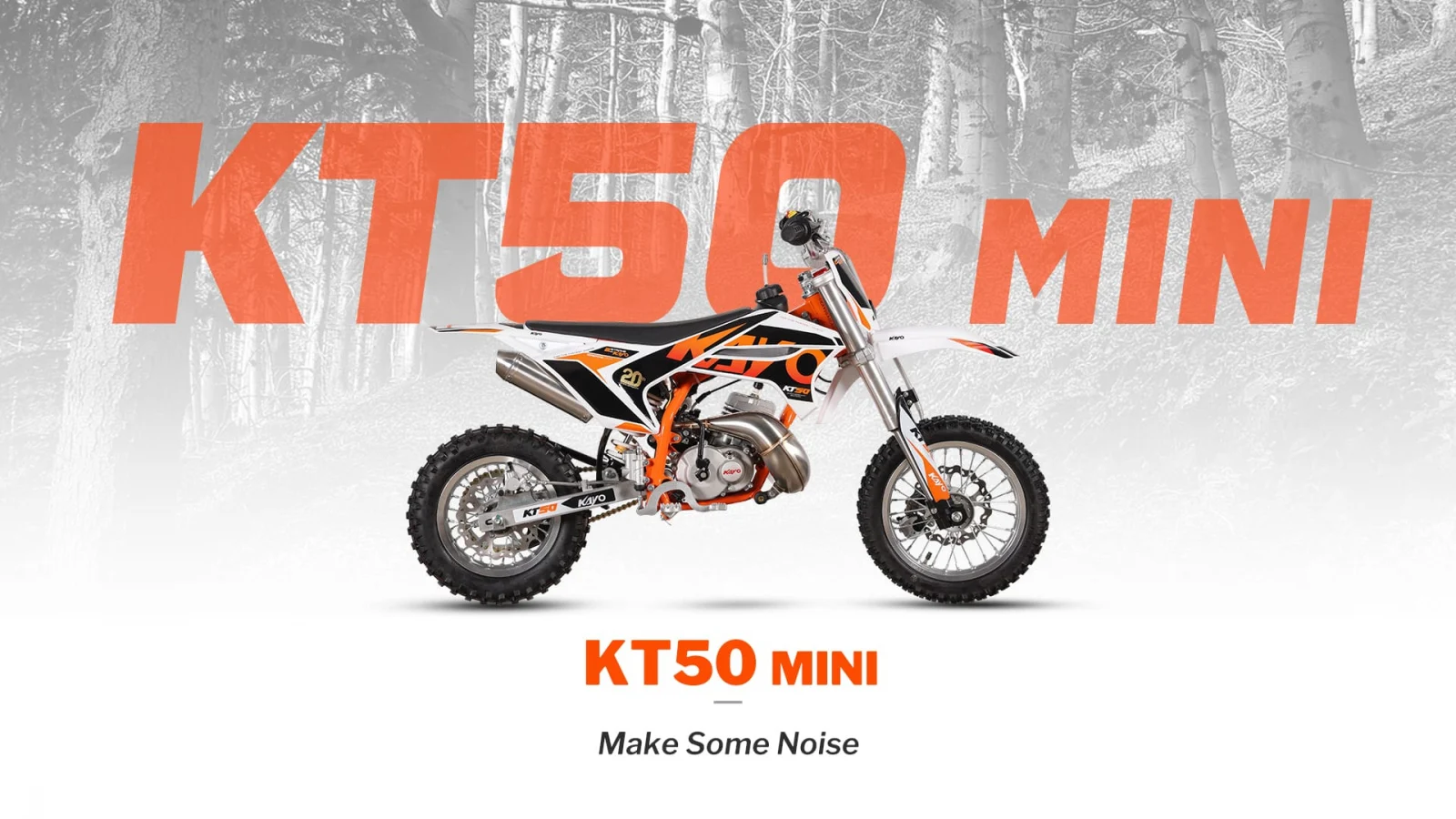 KAYO - Motocicleta offroad KT50 MINI (roti 12" / 10")