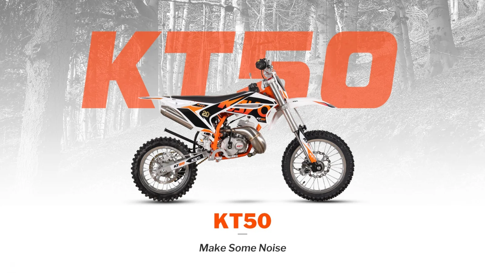 KAYO - Motocicleta offroad KT50 (roti 14" / 12")
