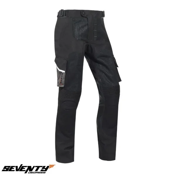 PANTALONI MOTO ( Barbati) - Pantaloni motociclete barbati Touring/Adventure Seventy vara model SD-PT4 Atacama culoare: negru (wateproof)