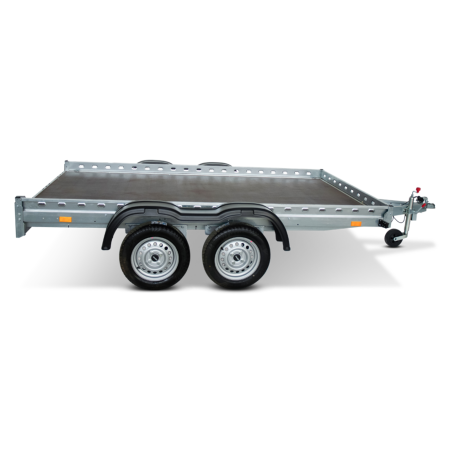 Remorci dublu-ax 750 kg - Remorca QED 3016/07 platforma tandem dublu ax 750 kg