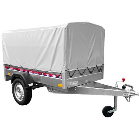 REMORCI - Remorcă REPO DRS cu prelată, basculabilă 2000 x 1050 x 1200 mm 750 kg