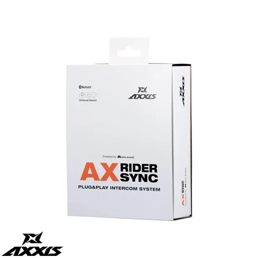 ACCESORII - Sistem comunicatie moto complet Bluetooth MT - Axxis AX-RIDER SYNC - Plug&Play Intercom System - kit 1 bucata (pentru 1 utilizator)