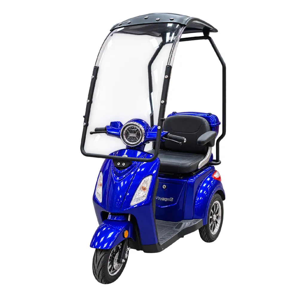 ROTAKT - Triciclu Electric Rotakt Voyager 2 cu Semicabina Motor 1000W 25 km/h Autonomie de până la 41 km Baterie plumb-acid 60V 20Ah Greutate maximă 251 kg, Fără permis