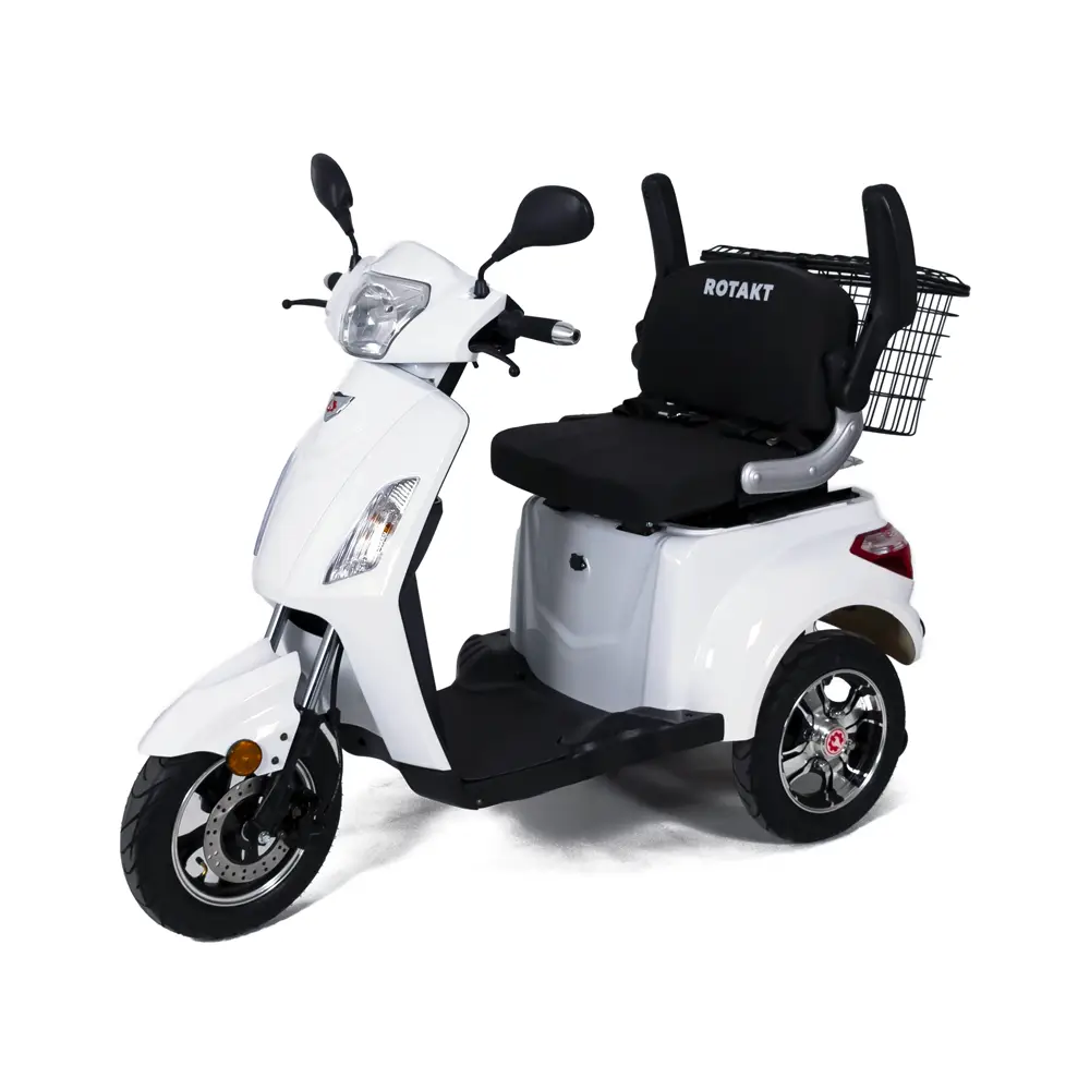 TRICICLURI ELECTRICE - Triciclu Electric Rotakt Voyager Motor 1000W, Viteză 25 km/h Autonomie de până la 49 km Baterie plumb-acid 60V 20Ah Greutate maximă 199kg, Fără permis