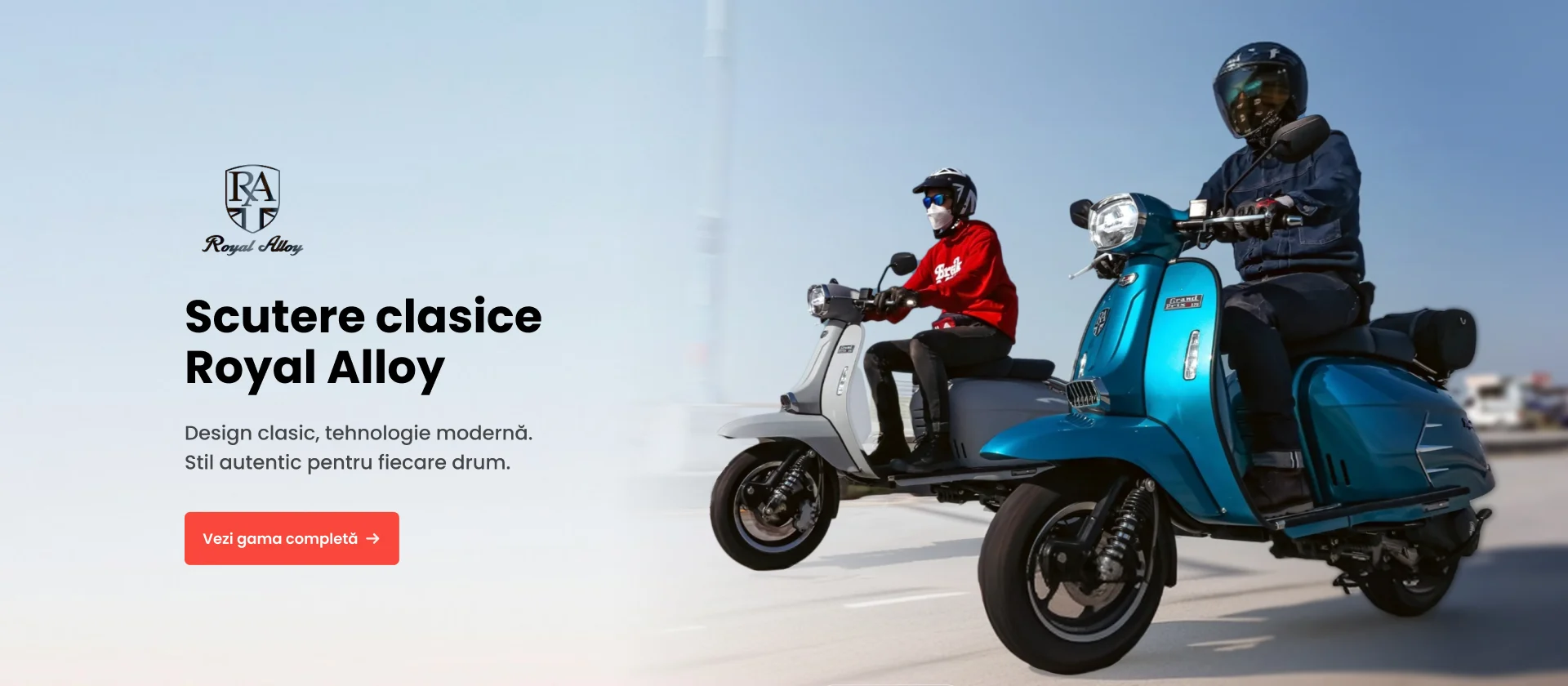 Banner Desktop - Scutere clasice Royal Alloy