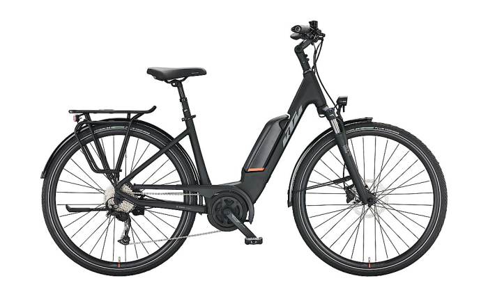 Bicicleta KTM MACINA FUN A510 BLACK MATT (GREY+ORANGE) SH ALIVIO 9 + BOSCH UC-A+5P2 [3]