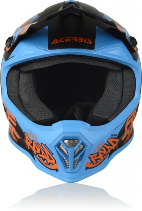 CASCA ACERBIS STEEL JUNIOR GRAFITTI ALBASTRU [6]