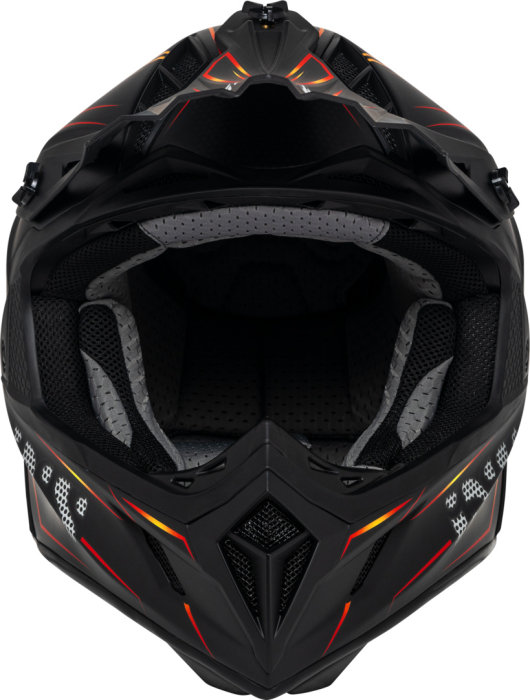 Casca Cross Helmet iXS189FG 2.0 black matt-red [4]