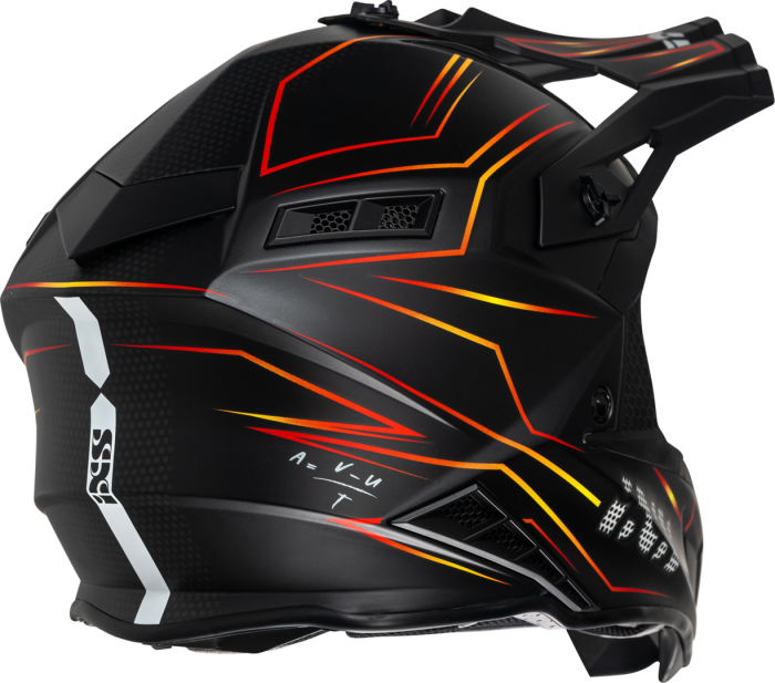 Casca Cross Helmet iXS189FG 2.0 black matt-red [3]