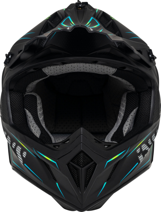 Casca Cross Helmet iXS189FG 2.0 black matt-yellow fluo [4]