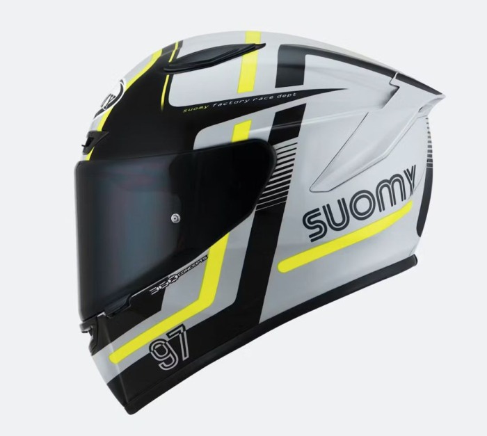 CASCA SUOMY TRACK-1 NINETY SEVEN GREY/YELLOW [2]