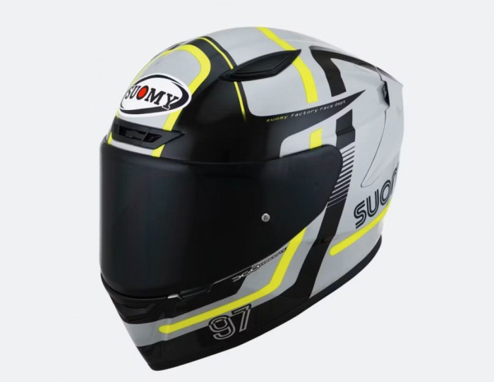 CASCA SUOMY TRACK-1 NINETY SEVEN GREY/YELLOW [1]