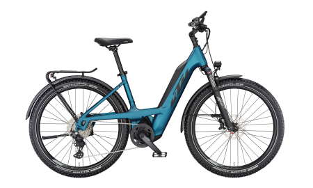 MTB Hardtail - Bicicleta KTM MACINA AERA 671 LFC VITAL BLUE MATT SH DEORE 10 LG +BOSCH PT-CX6I4
