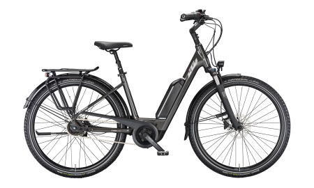 Biciclete electrice - Bicicleta KTM MACINA CENTRAL P510 MACHINE GREY (SILVER+GREEN) SH NEXUS 5 + BOSCH SI-P5I4