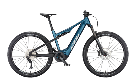 MTB Fully - Bicicleta KTM MACINA CHACANA 591 VITAL BLUE MATT SH DEORE 10 + BOSCH PT-CX5R4