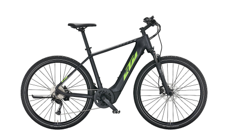 Bicicleta KTM MACINA CROSS 510 BLACK MATT SH ACERA 8 + BOSCH PT-CX5R4 [1]