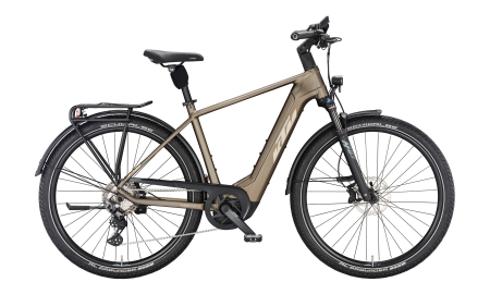 Biciclete electrice - Bicicletă Electrică KTM Macina Gran 710 Oak Matt SH Deore 10 LG +Bosch PT-CX7K4