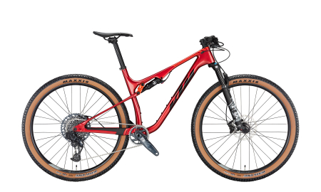 MTB Fully - Bicicleta KTM SCARP ELITE AXS CHROME RED SRAM GX AXS 12