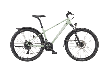 MTB Hardtail - Bicicleta KTM PENNY LANE STREET 27 PALE MINT 3X8 SHIMANO TOURNEY