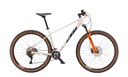 MTB Hardtail - Bicicleta KTM ULTRA FLITE 29 METALLIC WHITE 2X10 SHIMANO DEORE