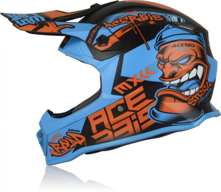 CASCA ACERBIS STEEL JUNIOR GRAFITTI ALBASTRU [2]