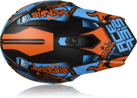 CASCA ACERBIS STEEL JUNIOR GRAFITTI ALBASTRU [1]