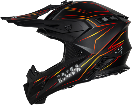 Casca Cross Helmet iXS189FG 2.0 black matt-red [1]