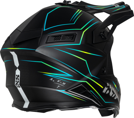 Casca Cross Helmet iXS189FG 2.0 black matt-yellow fluo [2]
