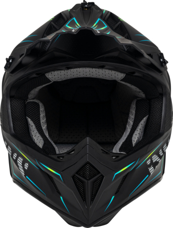 Casca Cross Helmet iXS189FG 2.0 black matt-yellow fluo [3]