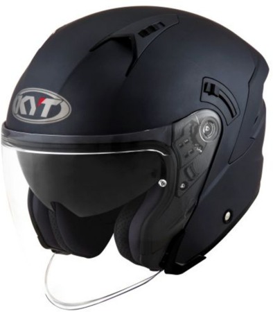 Open face - CASCA KYT NF-J PLAIN NEGRU MAT