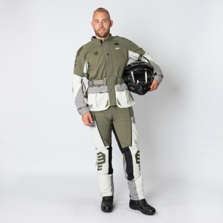 Pantaloni Venture-STX 1.0 laminate trousers olive-light grey [5]