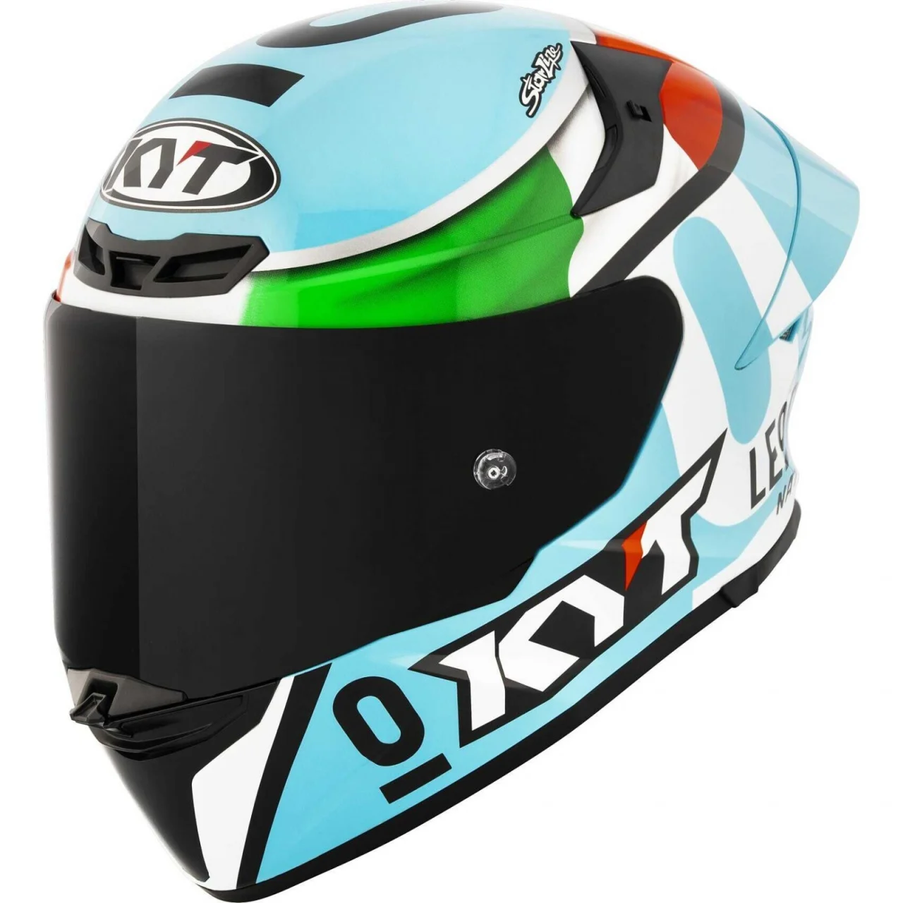 Casca KYT TT-Revo Leopard Replica Tricolore E06 M