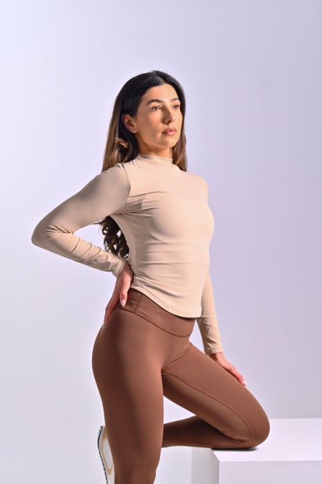 Bluză Soft Touch StreamFit – Guler Bărcuță, Mâneci Lungi, Fit Perfect [2]
