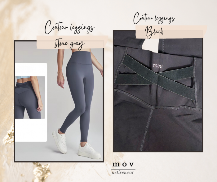 Colanți cu elastic la spate - Contour - Gri [5]