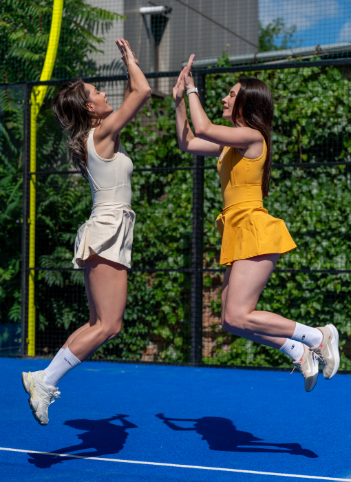 Rochie cu pantaloni scurți și bustiera - Sunny - Galben [1]