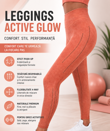 Active Glow – Leggings Modelatori Orange [1]