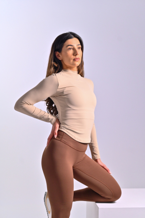 Bluză Soft Touch StreamFit – Guler Bărcuță, Mâneci Lungi, Fit Perfect [1]