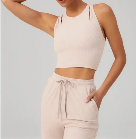 Top Essential Twist Roz Piersica – top cu bustieră atașată [1]