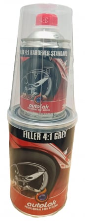 Materiale Vopsitorie - Autolak Filler 4:1 Grey 1L + Hardener 250ML