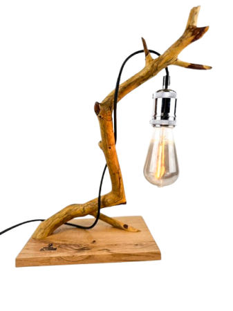 Lampi handmade din lemn masiv – Iluminat natural - Lampă decorativă de birou handmade din stejar