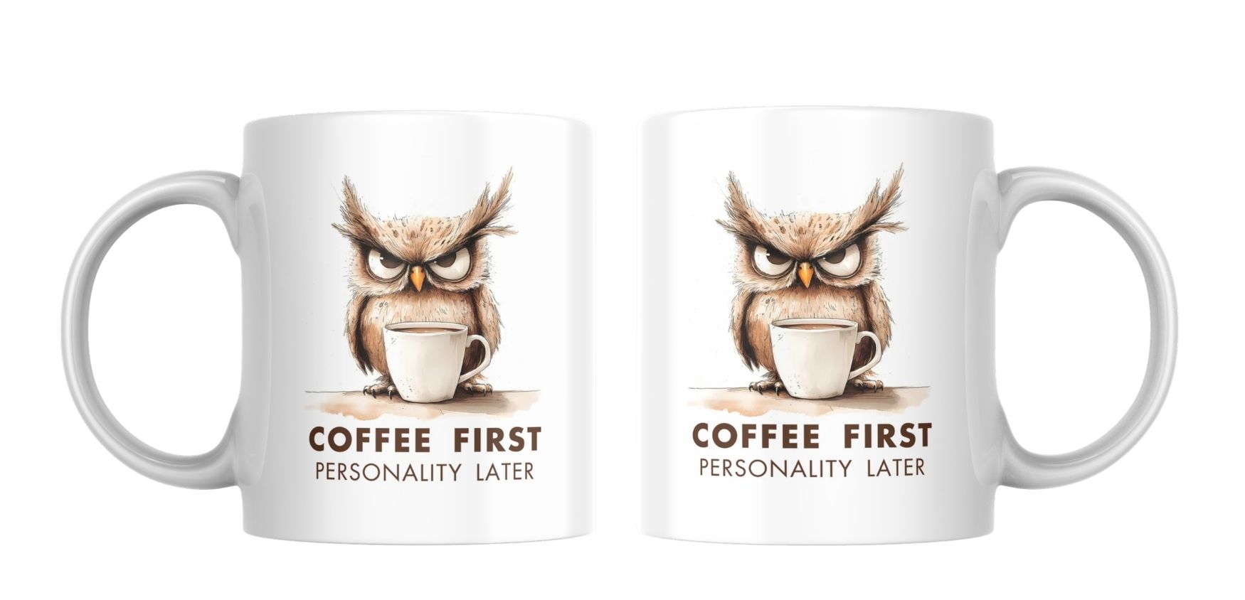 Cană amuzantă Coffee First [2]