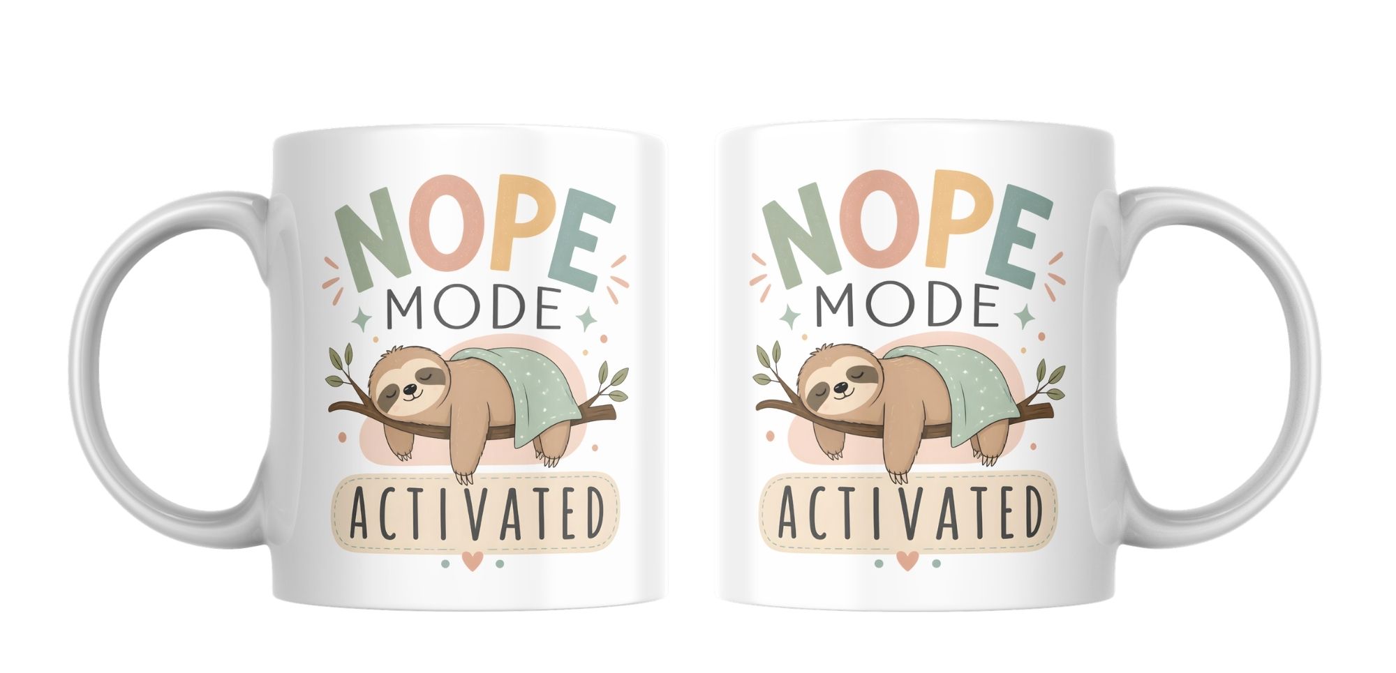 Cană amuzantă Nope Mode Activated [2]